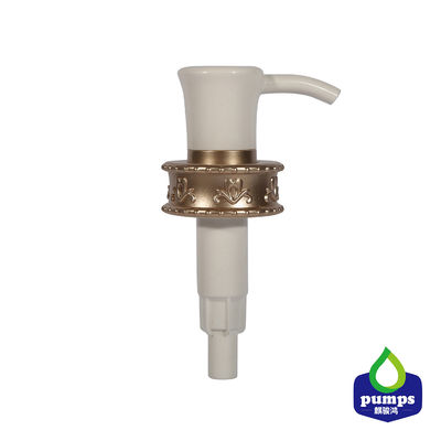 Manufacture 33 410 Plastic Bottle Lotion Pump Soap Dispenser UV Coating Aluminum Matt Gold Collar