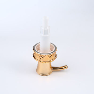 Manufacture 33 410 Plastic Bottle Lotion Pump Soap Dispenser UV Coating Aluminum Matt Gold Collar