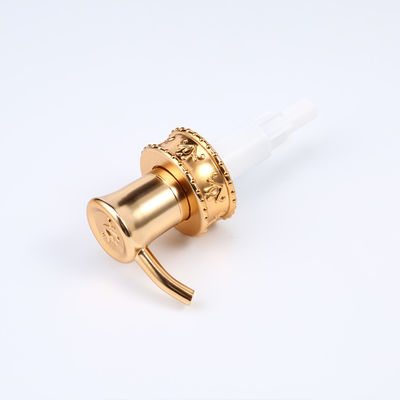 Manufacture 33 410 Plastic Bottle Lotion Pump Soap Dispenser UV Coating Aluminum Matt Gold Collar