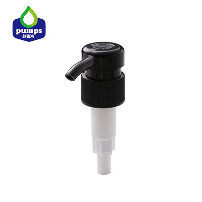 μαύρη πλαστική αντλία σαπουνιών βιδών 28mm 4CC για το πήκτωμα ντους σαμπουάν
