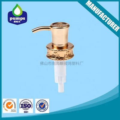 ODM UV Aluminum Rose Gold Soap Pump , 33/410 Lotion Transfer Pump